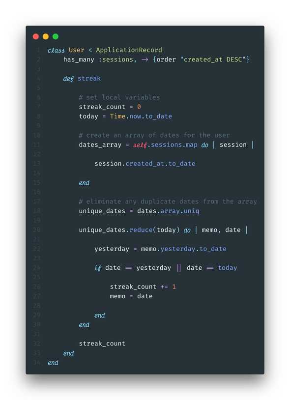 image of streak calculation